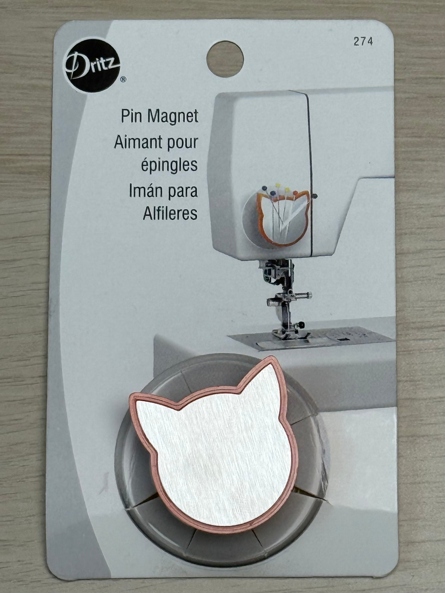 Dritz alfiletero de gato con imán