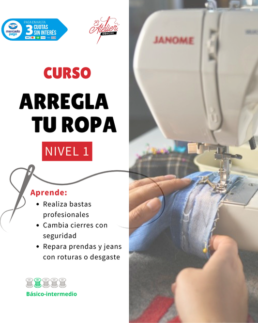 Curso de Costura - Arregla Tu Ropa Nivel 1