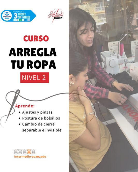 Curso de Costura - Arregla Tu Ropa Nivel 2