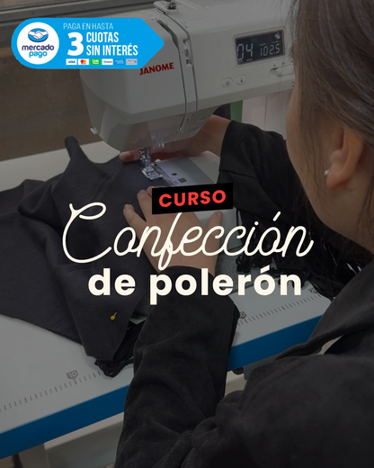 Curso de Costura - Confección Polerón Oversize
