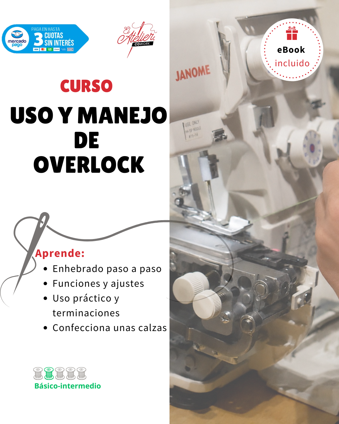 Curso de Costura - Uso y Manejo de Overlock