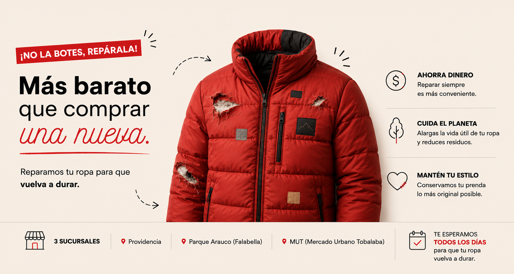 Reparación de ropa: más barato que comprar una nueva - El Atelier Costuras
