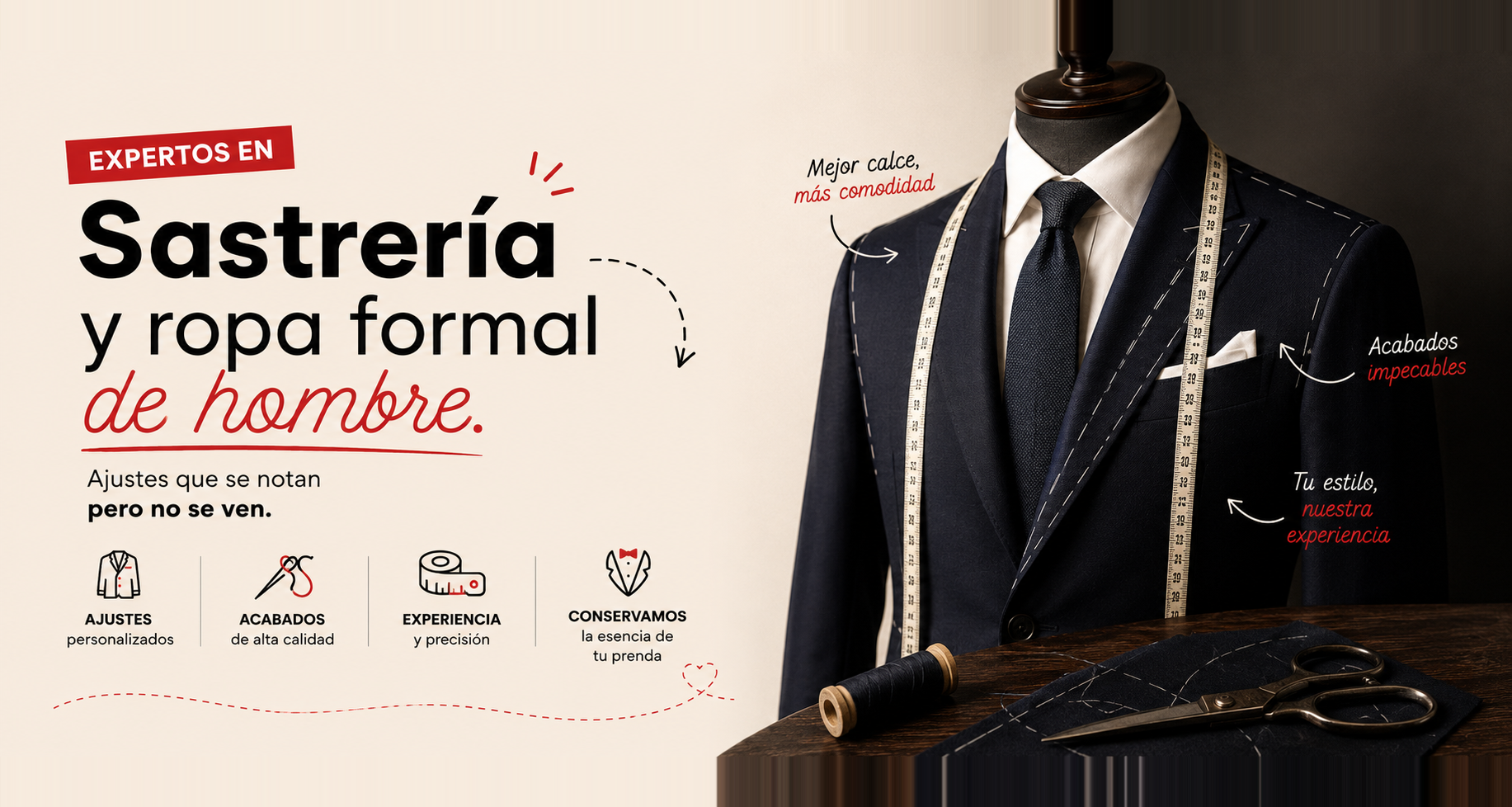 Expertos en sastrería y ropa formal de hombre - El Atelier Costuras